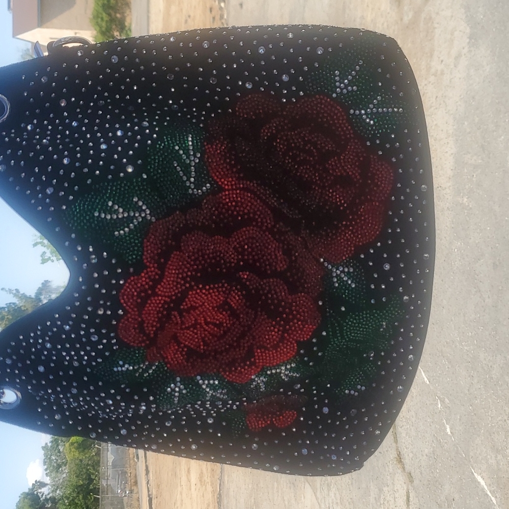 Rhinestone Handbag Rose